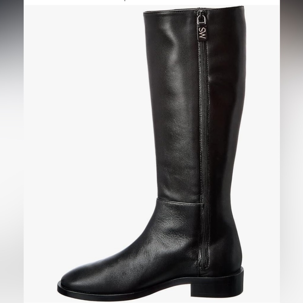 🌹STUART WEITZMAN🌹 Keelan Leather Knee Black Boots Size: 5B - Picture 2 of 14